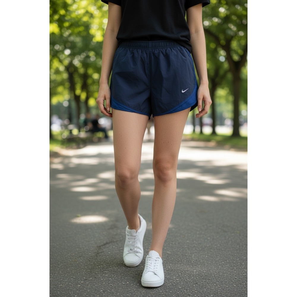Nike Women's Navy‎ Blue Athletic Shorts